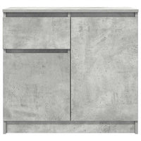 Credenza con Cassetto-Buffet-Armadio da cucina Grigio Cemento 71x35x65 cm in Truciolato 438325