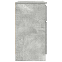 Credenza con Cassetto-Buffet-Armadio da cucina Grigio Cemento 71x35x65 cm in Truciolato 438325