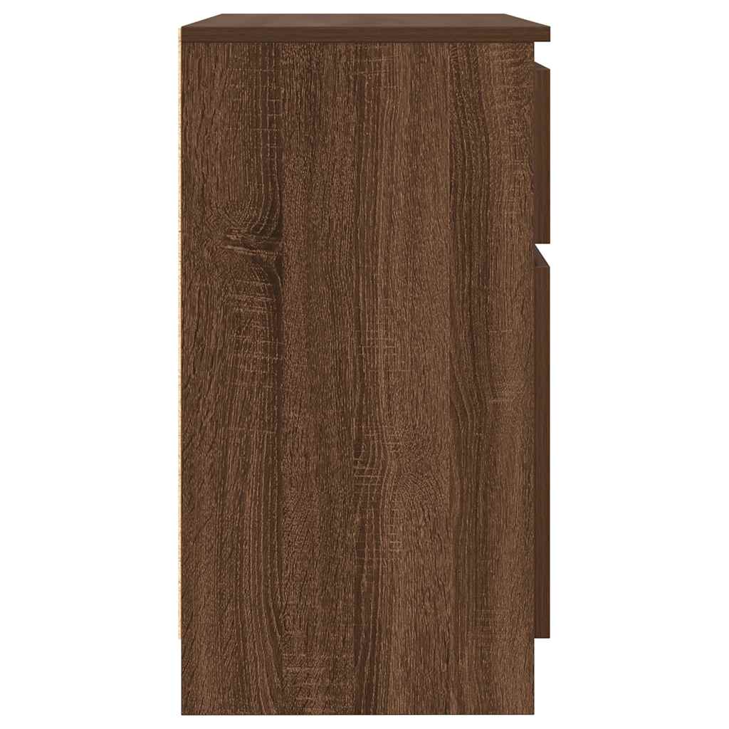 vidaXL Credenza con Cassetto Rovere Marrone 71x35x65 cm in Truciolato