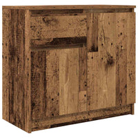 Credenza con Cassetto-Buffet-Armadio da cucina Legno Antico 71x35x65 cm in Truciolato 904678