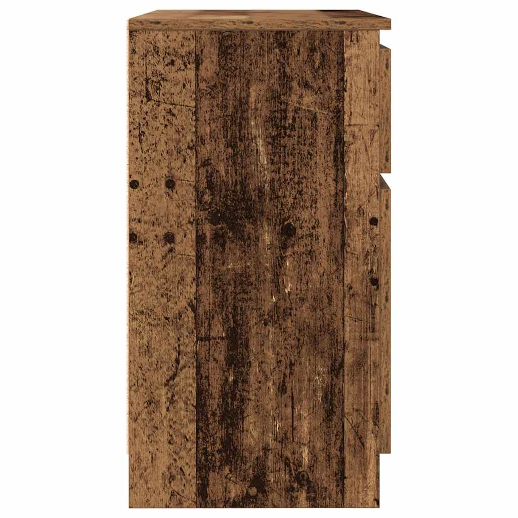 Credenza con Cassetto-Buffet-Armadio da cucina Legno Antico 71x35x65 cm in Truciolato 904678