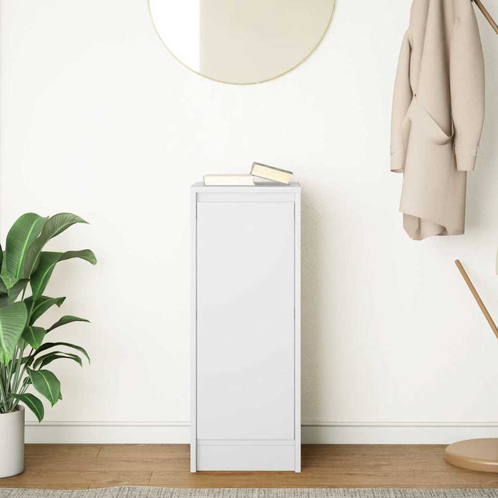 Credenza Bianca 29,5x34x76 cm in Legno Multistrato 861607