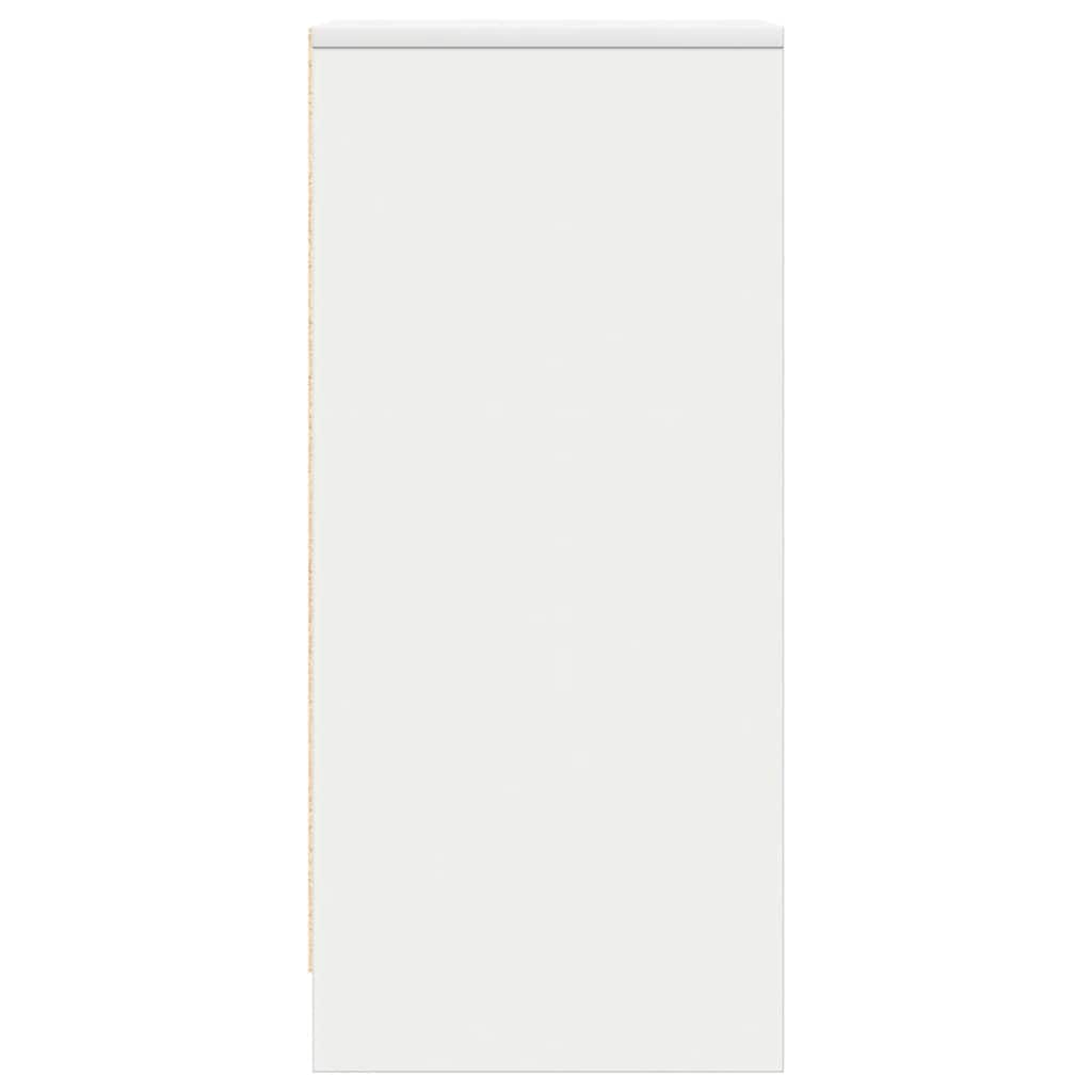 vidaXL Credenza Bianca 29,5x34x76 cm in Legno Multistrato