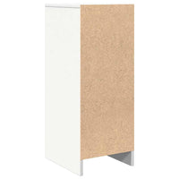 Credenza-Buffet-Armadio da cucina Bianca 29,5x34x76 cm in Legno Multistrato 843569