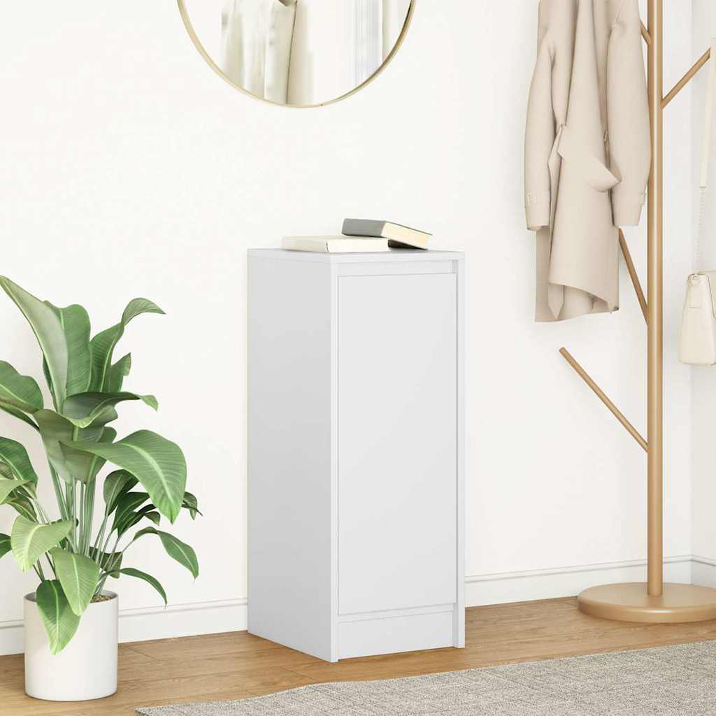 Credenza Bianca 29,5x34x76 cm in Legno Multistrato 861607