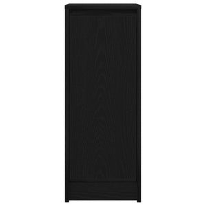 Credenza-Buffet-Armadio da cucina Rovere Nero 29,5x34x76 cm in Legno Multistrato 671984