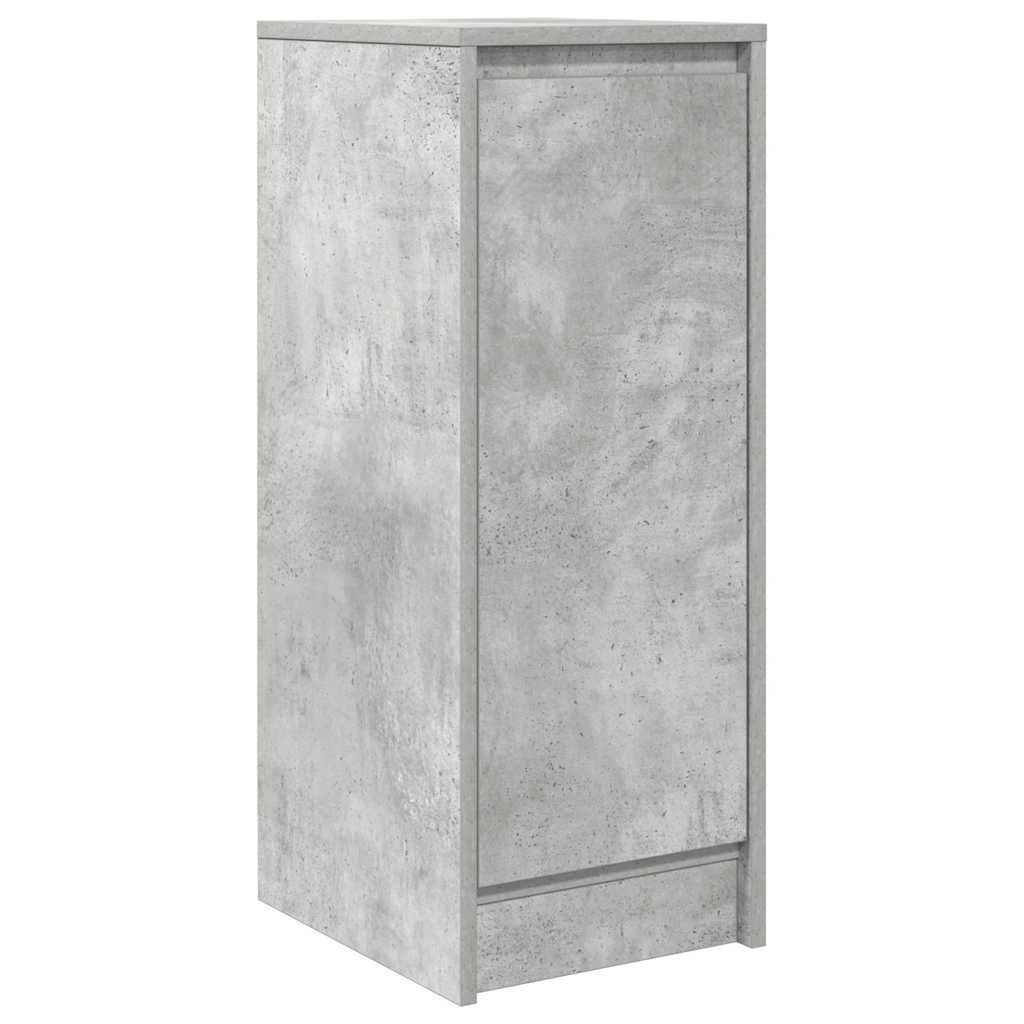 vidaXL Credenza Grigio Cemento 29,5x34x76 cm in Legno Multistrato