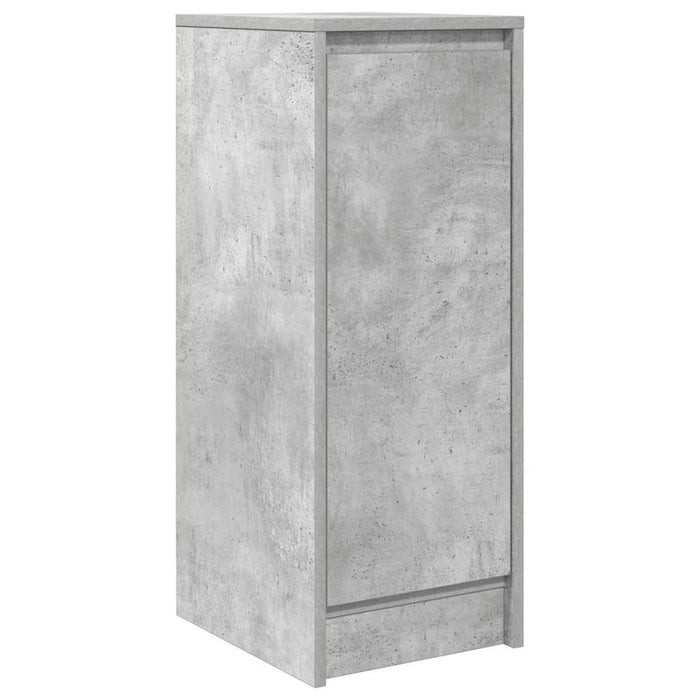 vidaXL Credenza Grigio Cemento 29,5x34x76 cm in Legno Multistrato