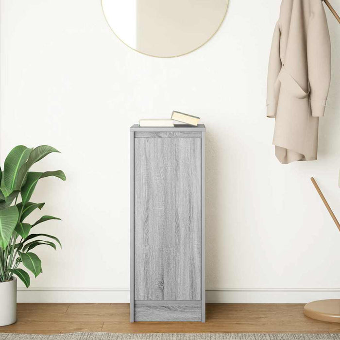 vidaXL Credenza Grigio Sonoma 29,5x34x76 cm in Legno Multistrato