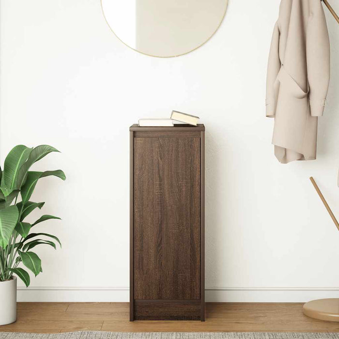vidaXL Credenza Rovere Marrone 29,5x34x76 cm in Legno Multistrato
