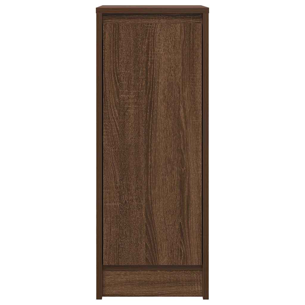 vidaXL Credenza Rovere Marrone 29,5x34x76 cm in Legno Multistrato