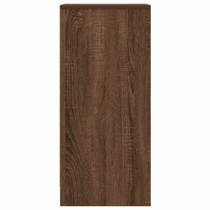 vidaXL Credenza Rovere Marrone 29,5x34x76 cm in Legno Multistrato