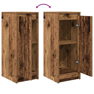 Credenza Legno Antico 29,5x34x76 cm in Legno Multistrato