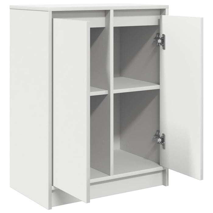 Credenza-Buffet-Armadio da cucina Bianca 57x34x76 cm in Legno Multistrato