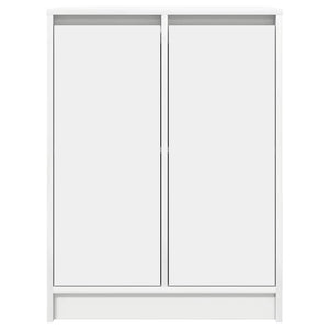 Credenza-Buffet-Armadio da cucina Bianca 57x34x76 cm in Legno Multistrato