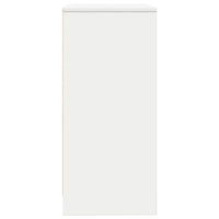 Credenza-Buffet-Armadio da cucina Bianca 57x34x76 cm in Legno Multistrato