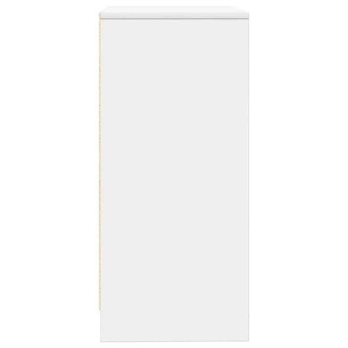 Credenza Bianca 57x34x76 cm in Legno Multistrato