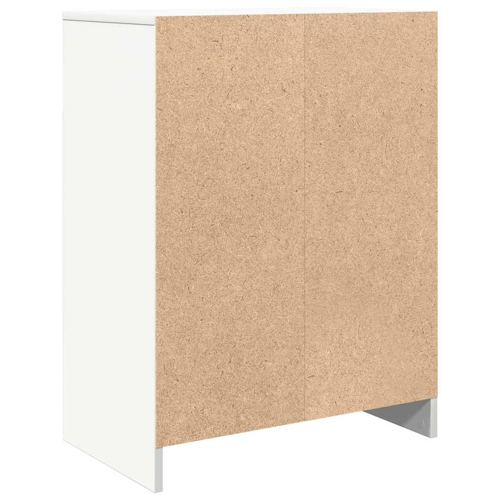 Credenza Bianca 57x34x76 cm in Legno Multistrato