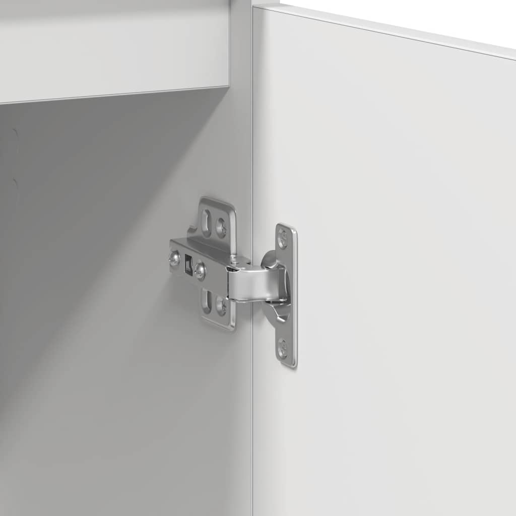 Credenza Bianca 57x34x76 cm in Legno Multistrato