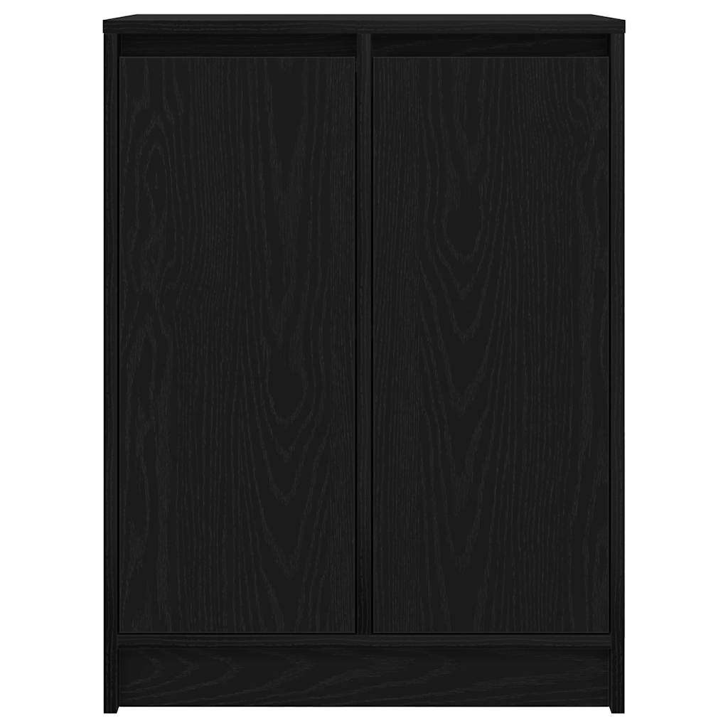 Credenza-Buffet-Armadio da cucina Rovere Nero 57x34x76 cm in Legno Multistrato