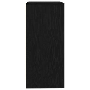 Credenza-Buffet-Armadio da cucina Rovere Nero 57x34x76 cm in Legno Multistrato