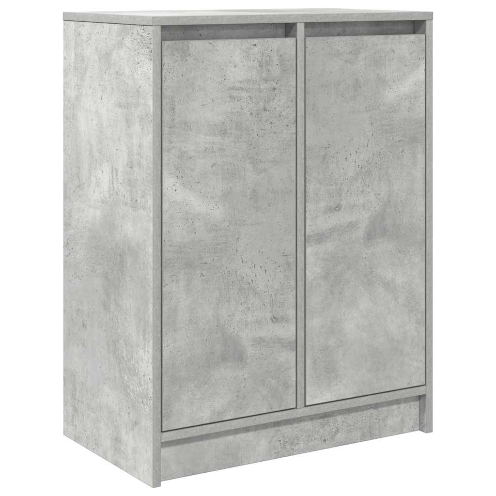 vidaXL Credenza Grigio Cemento 57x34x76 cm in Legno Multistrato