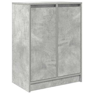 vidaXL Credenza Grigio Cemento 57x34x76 cm in Legno Multistrato