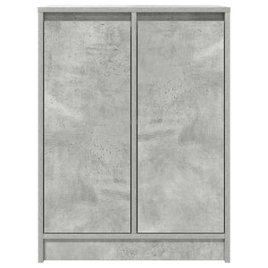 vidaXL Credenza Grigio Cemento 57x34x76 cm in Legno Multistrato