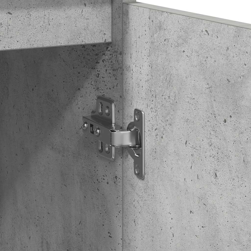 vidaXL Credenza Grigio Cemento 57x34x76 cm in Legno Multistrato