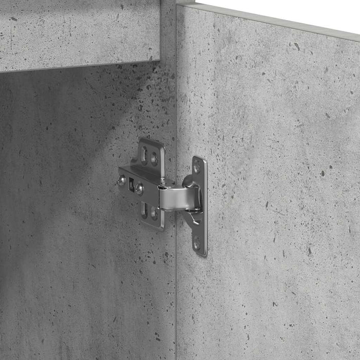 vidaXL Credenza Grigio Cemento 57x34x76 cm in Legno Multistrato