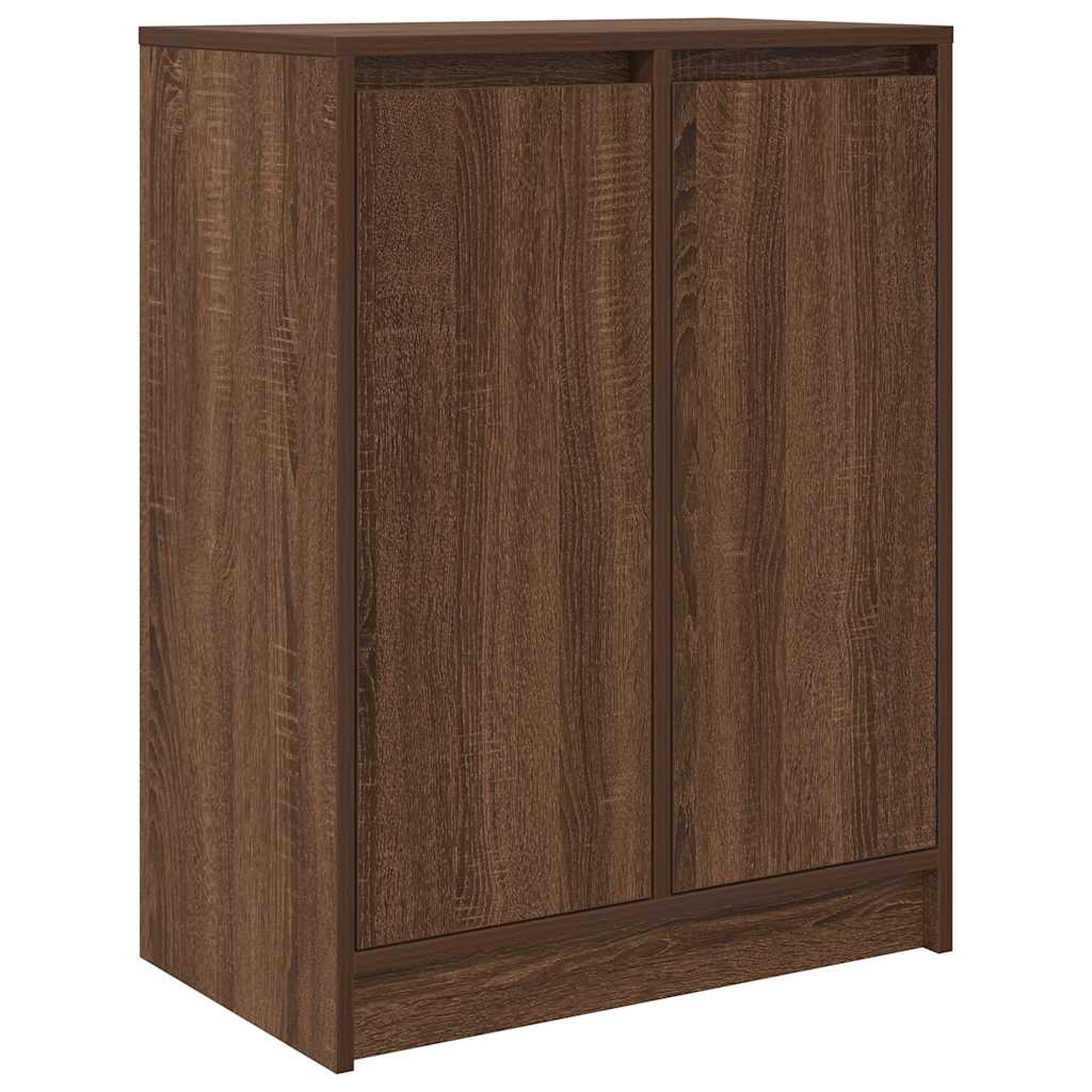 vidaXL Credenza Rovere Marrone 57x34x76 cm in Legno tecnico
