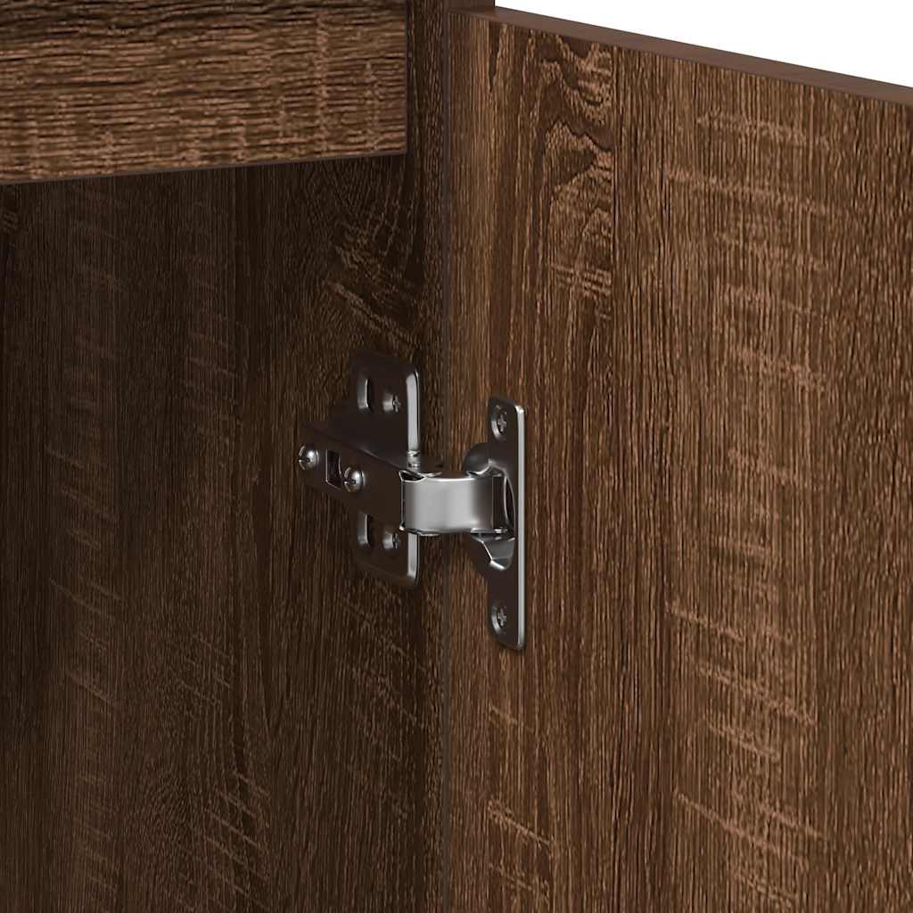 vidaXL Credenza Rovere Marrone 57x34x76 cm in Legno tecnico