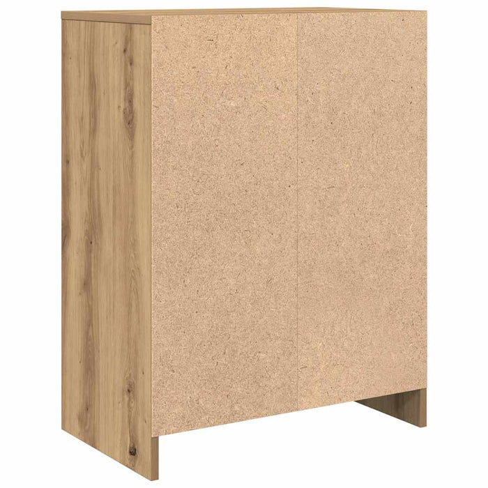 vidaXL Credenza Rovere Artigianale 57x34x76 cm in Legno Multistrato