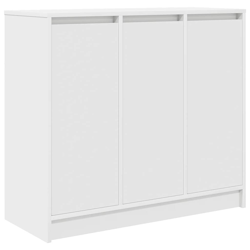 vidaXL Credenza Bianca 85x34x76 cm in Legno Multistrato
