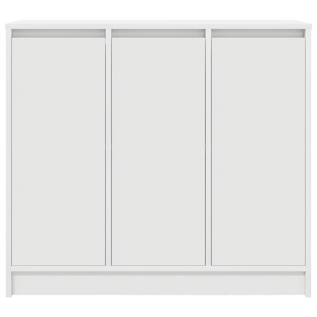 vidaXL Credenza Bianca 85x34x76 cm in Legno Multistrato