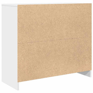 Credenza-Buffet-Armadio da cucina Bianca 85x34x76 cm in Legno Multistrato