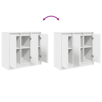 Credenza Bianca 85x34x76 cm in Legno Multistrato 861625