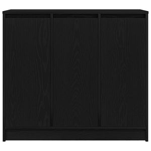 vidaXL Credenza Rovere Nero 85x34x76 cm in Legno Multistrato