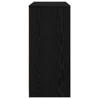 vidaXL Credenza Rovere Nero 85x34x76 cm in Legno Multistrato