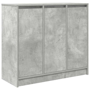 Credenza-Buffet-Armadio da cucina Grigio Cemento 85x34x76 cm in Legno Multistrato