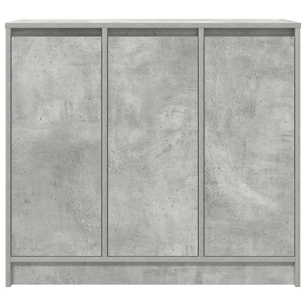 Credenza-Buffet-Armadio da cucina Grigio Cemento 85x34x76 cm in Legno Multistrato