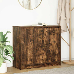 Credenza-Buffet-Armadio da cucina Rovere Fumo 85x34x76 cm in Legno Multistrato