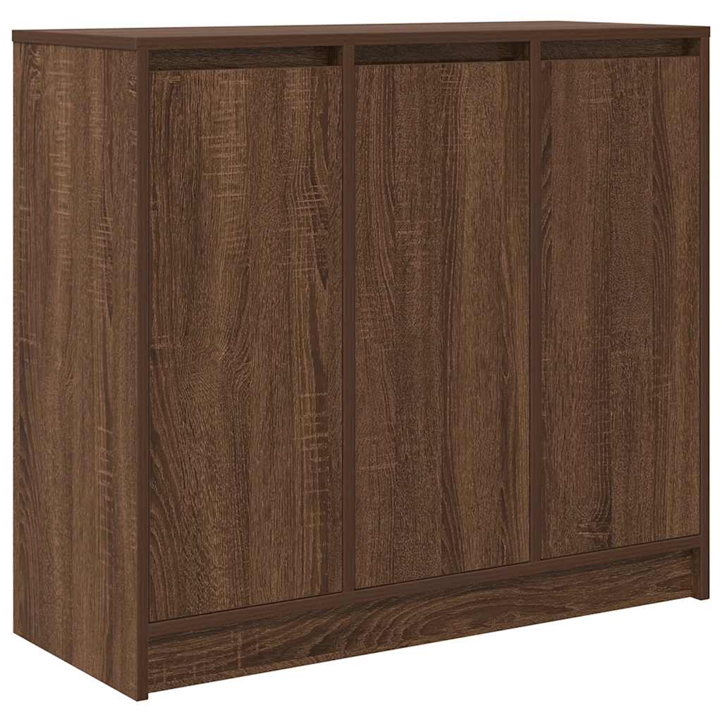 vidaXL Credenza Rovere Marrone 85x34x76 cm in Legno Multistrato