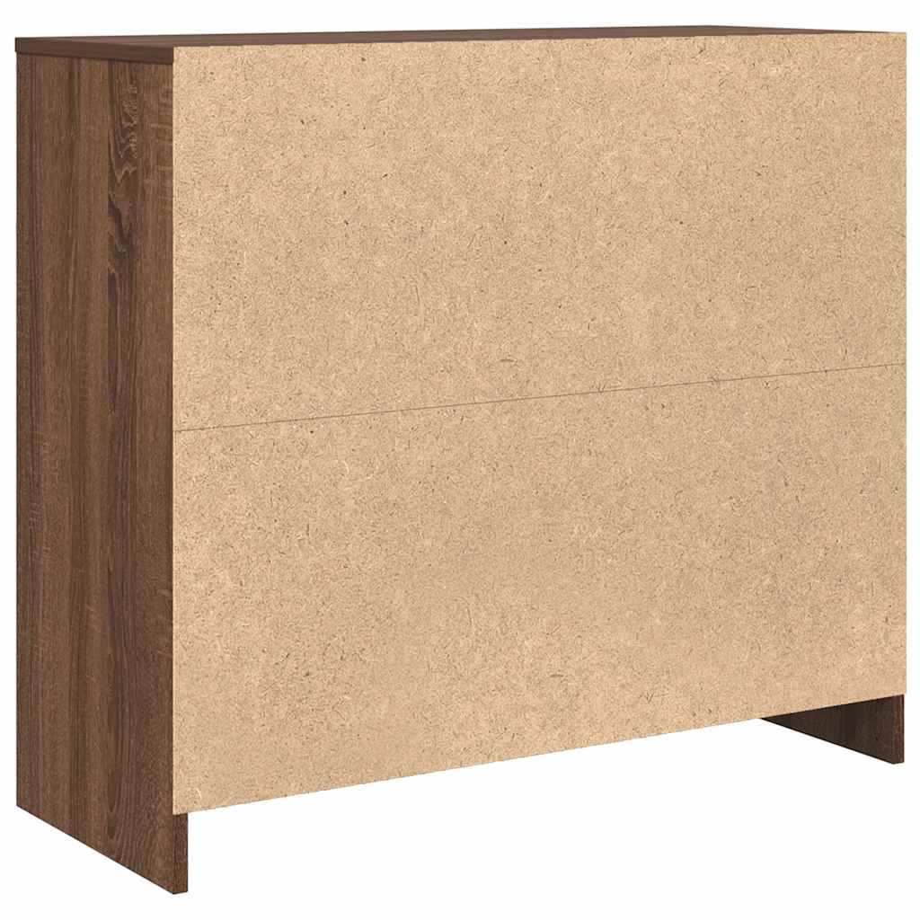 vidaXL Credenza Rovere Marrone 85x34x76 cm in Legno Multistrato