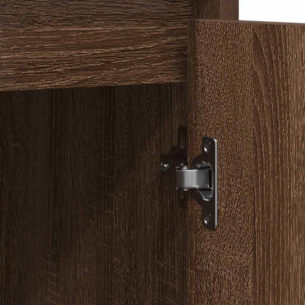 vidaXL Credenza Rovere Marrone 85x34x76 cm in Legno Multistrato