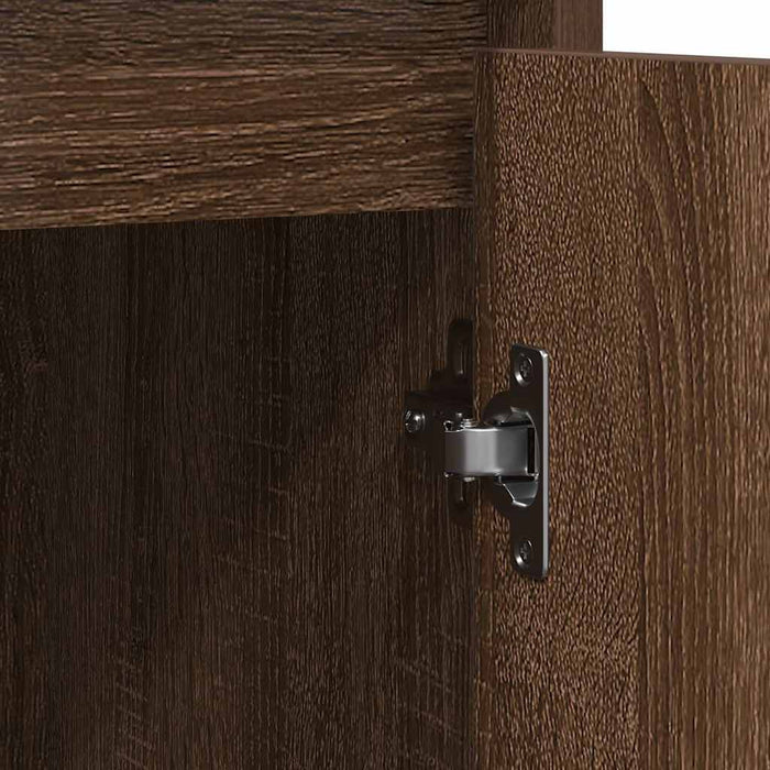 vidaXL Credenza Rovere Marrone 85x34x76 cm in Legno Multistrato