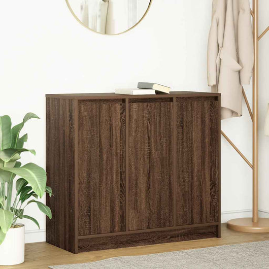 vidaXL Credenza Rovere Marrone 85x34x76 cm in Legno Multistrato