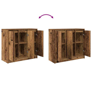 vidaXL Credenza Legno Antico 85x34x76 cm in Legno Multistrato