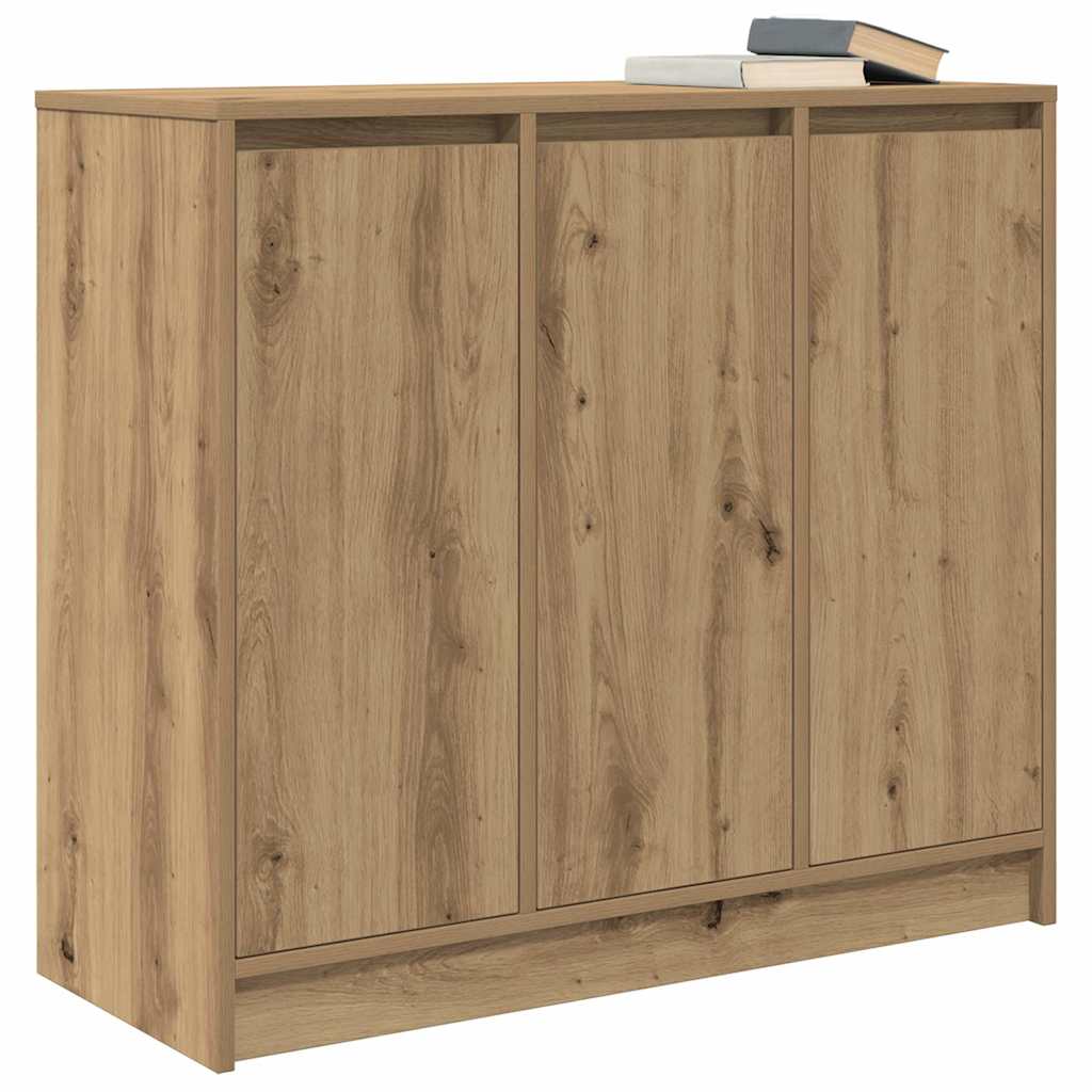 Credenza Rovere Artigianale 85x34x76 cm in Legno Multistrato 861633