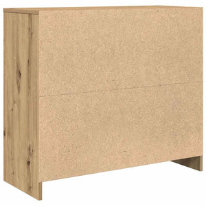Credenza Rovere Artigianale 85x34x76 cm in Legno Multistrato 861633